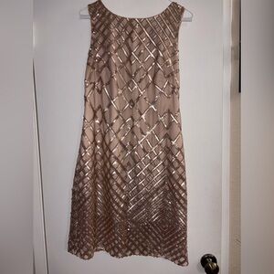 ✨ Vince Camuto Rose Gold Sequin Mini Dress | Sleeveless | Cocktail Formal ✨